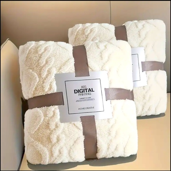 Other - PLUSH VANILLA CREAM BLANKET